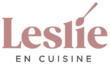 Leslie en Cuisine Logo 2021 - rose