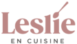 Leslie en Cuisine Logo 2021 - rose