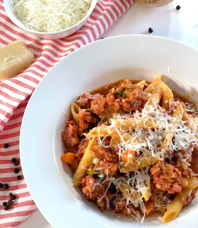Penne à la saucisse italienne